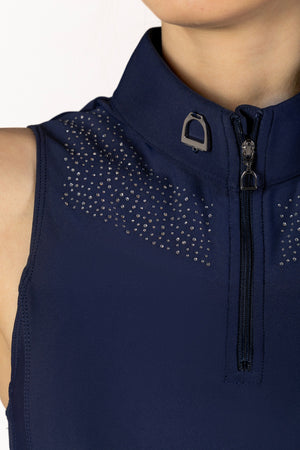 bezrękawnik jeździecki Crystal – zamek z motywem strzemienia