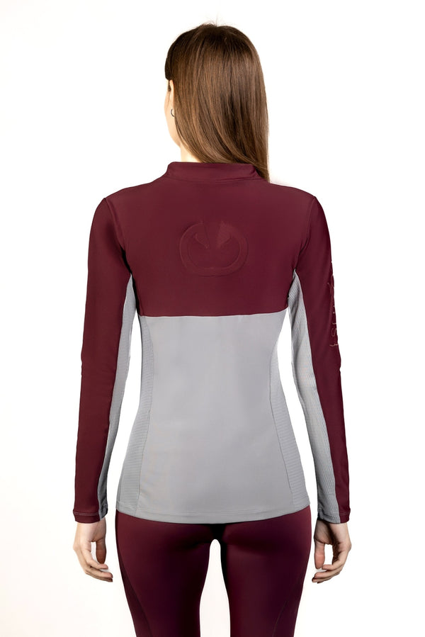 bluzka jeździecka techniczna tył