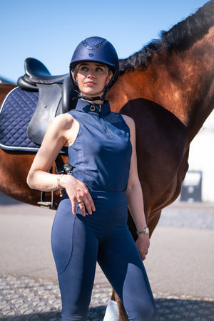 bezrękawnik jeździecki techniczny damski Crystal na modelce