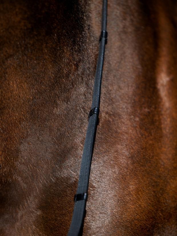 wodze skórzano gumowe ze stoperami Equus Brand